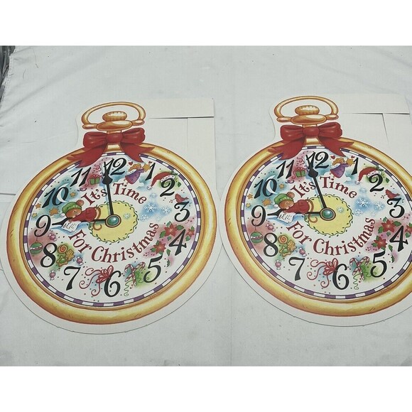 Vintage Paper Magic Group 2 It’s Time For Christmas Die Cut Decoration Paper 12” - Picture 10 of 14